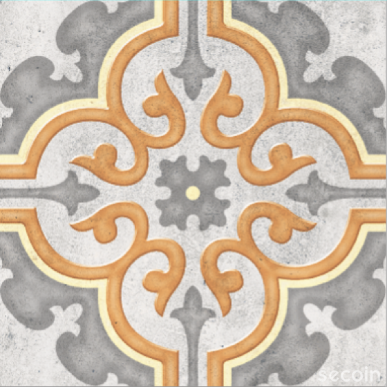 ENCAUSTIC POTTERY TILE GP 2589